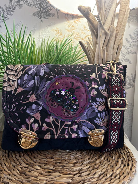 Sac cartable papillon de nuit