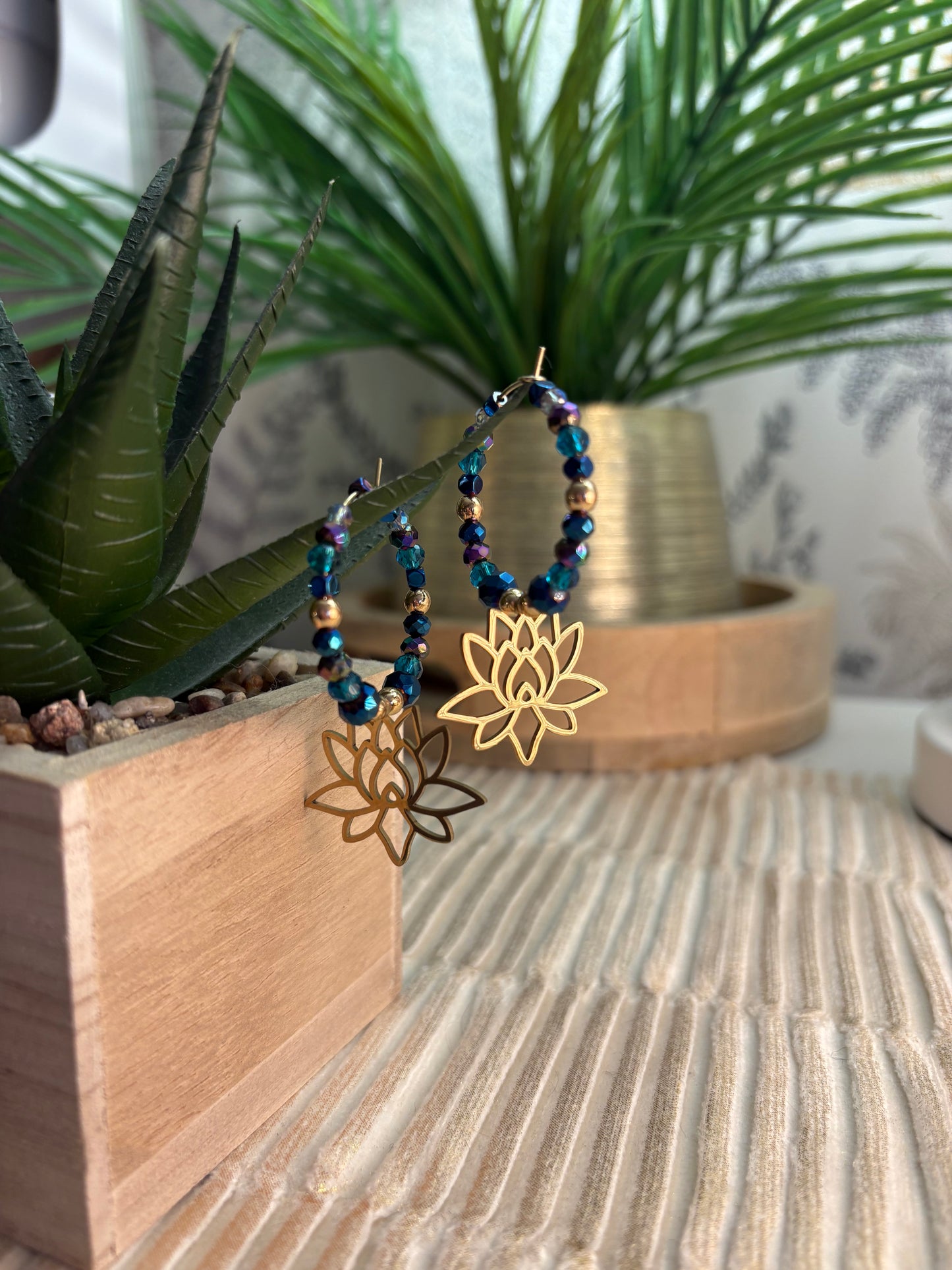 Boucles d oreilles lotus