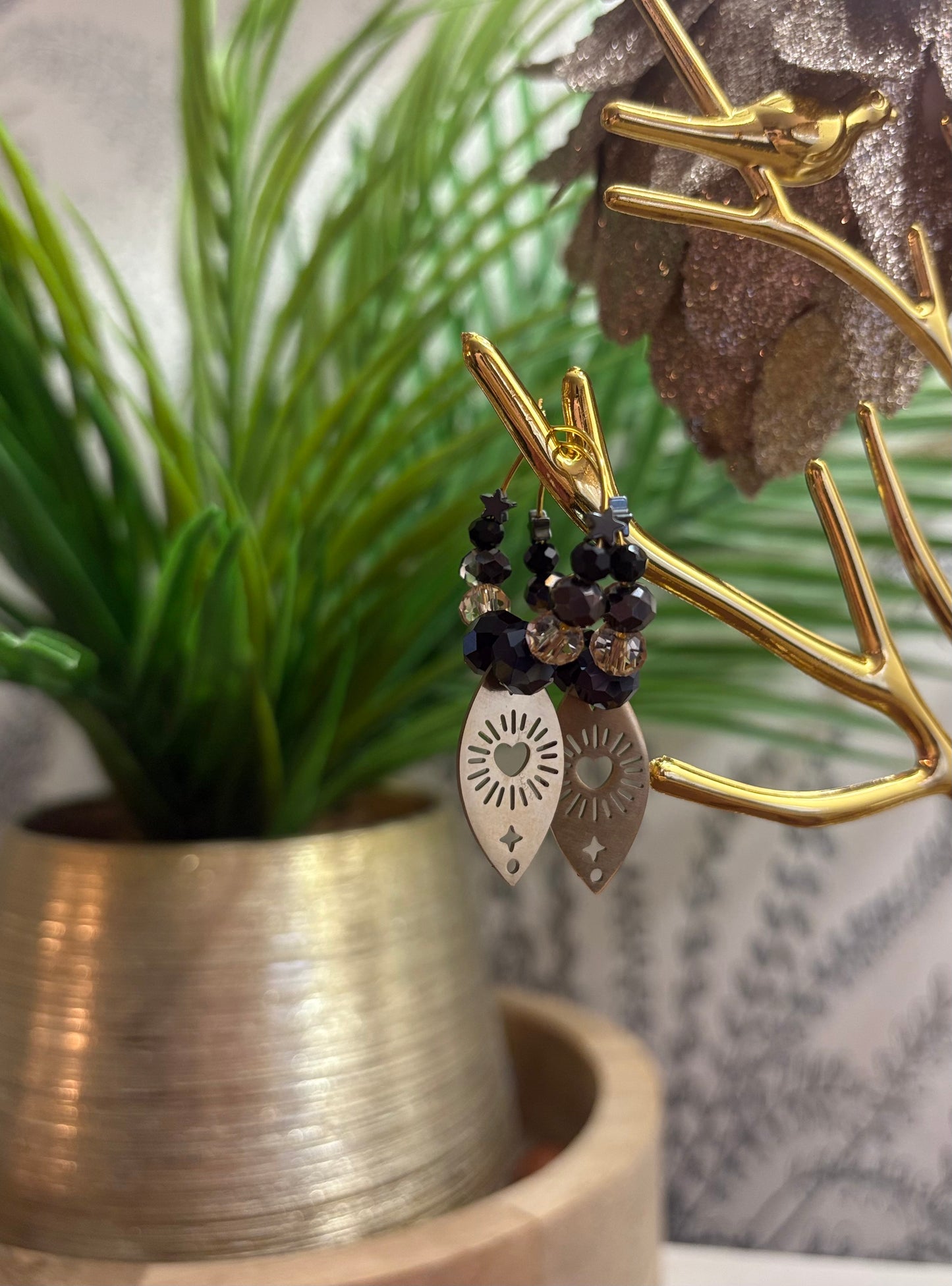 Boucles cœur précieux