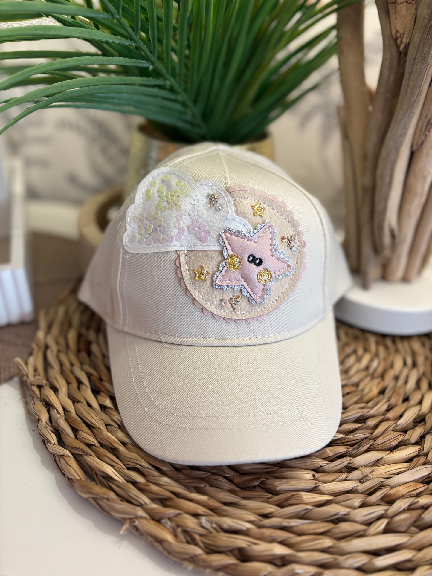 Casquette étoile perlée