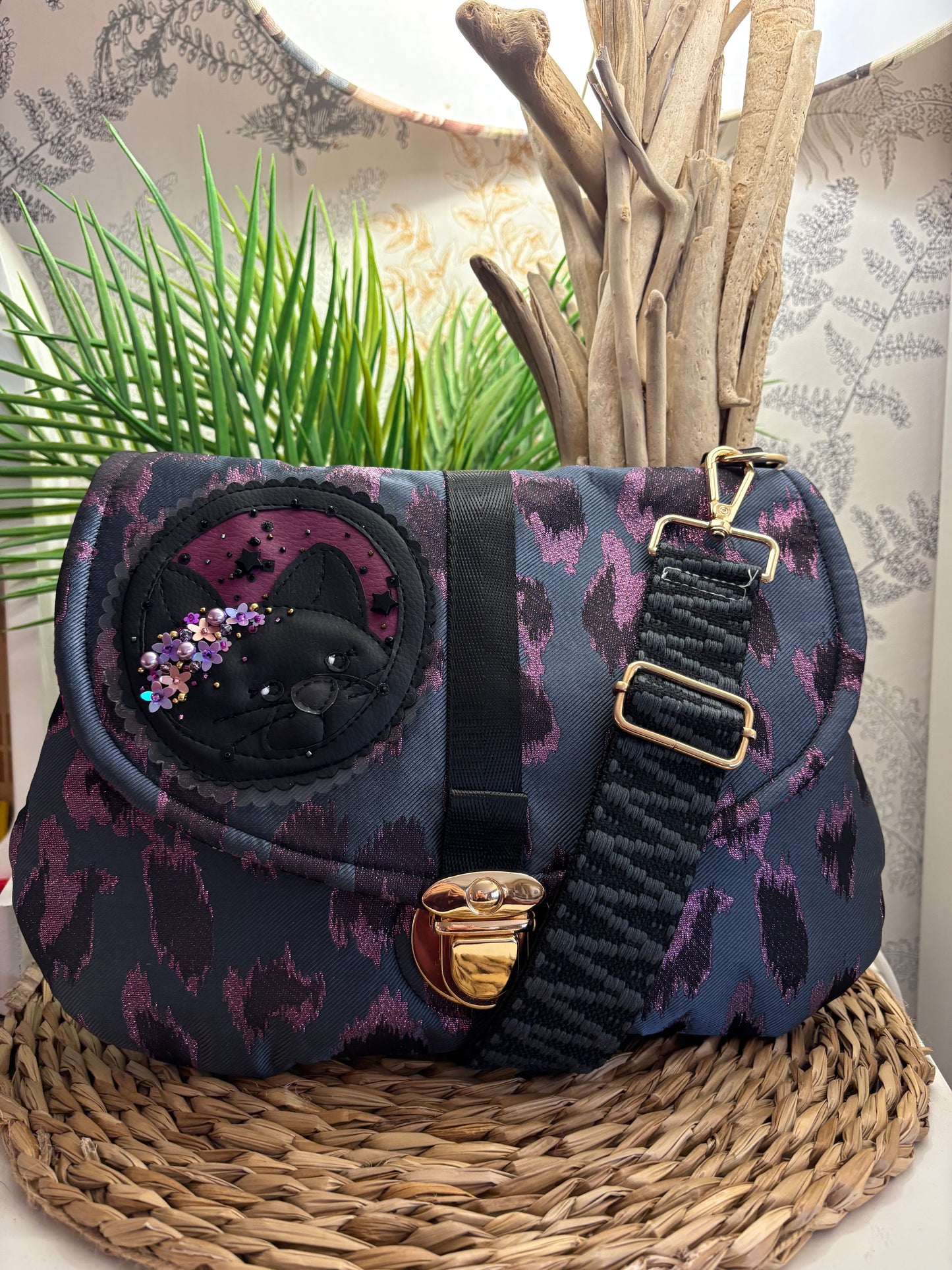 Sac à main chat