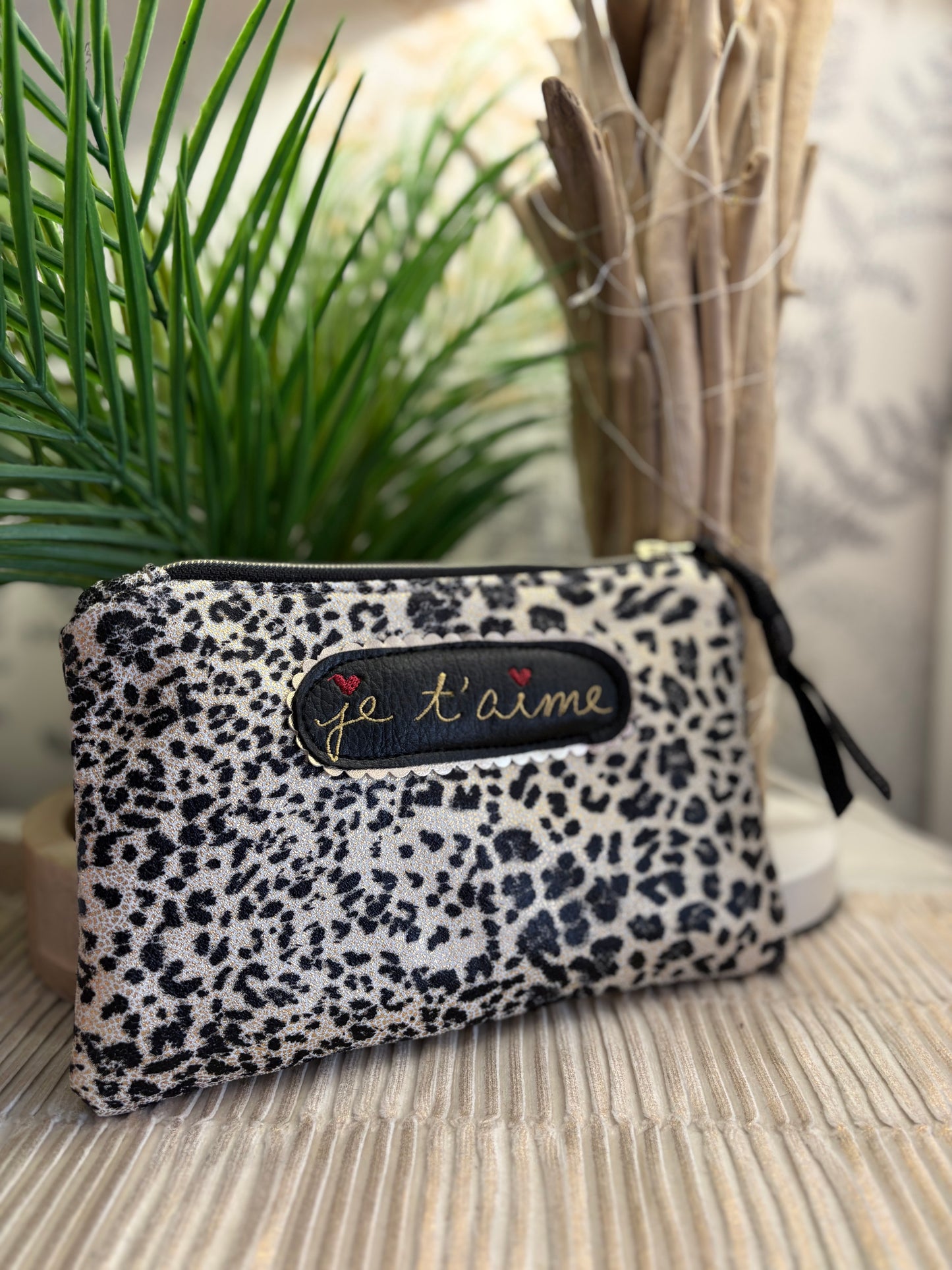 Trousse léopard je t aime
