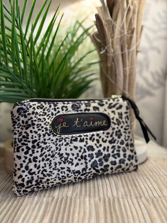Trousse léopard je t aime