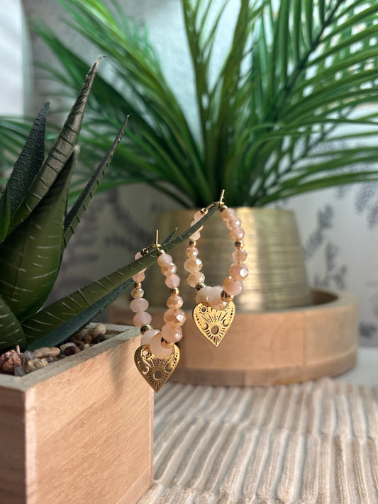 Boucles d’oreilles cœur