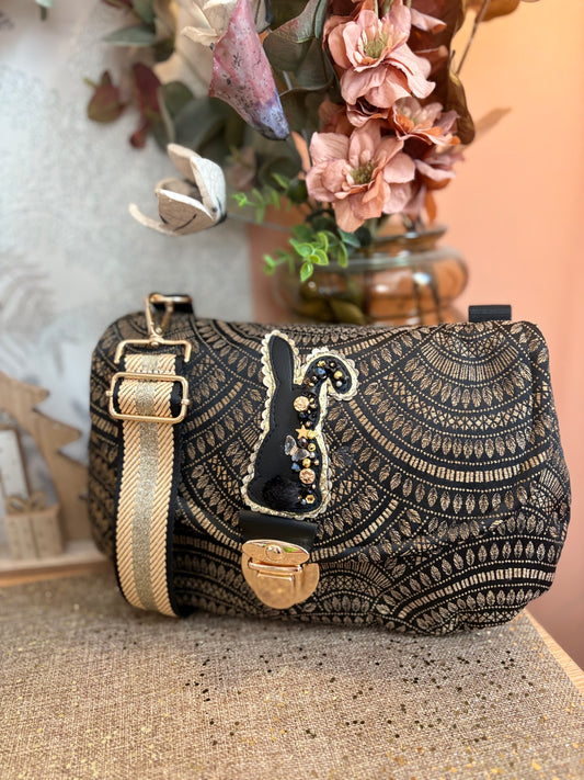 Sac a main lapin perlé