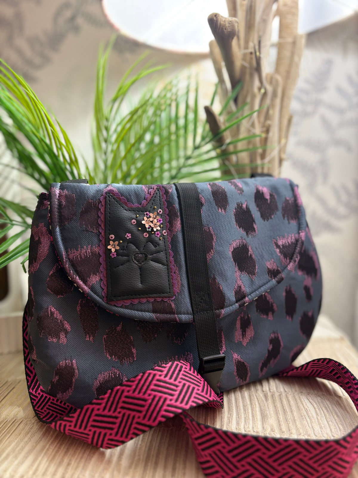 Sac à main chat
