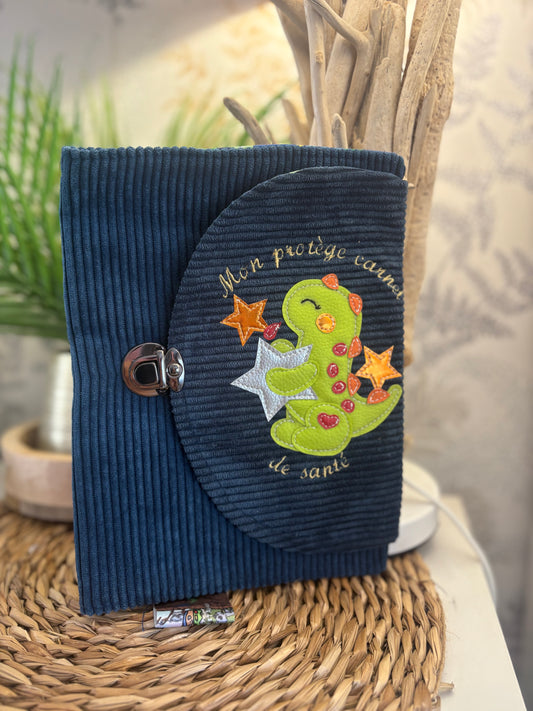 Protège carnet de santé dinosaures